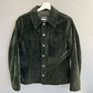 Auth VTG VERSACE JEANS COUTURE Velvet Jacket